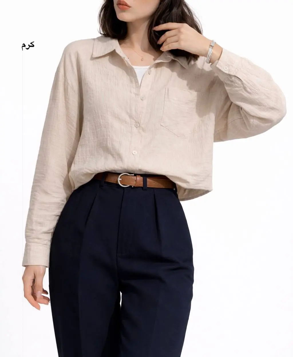 شومیز باکسی موسلین